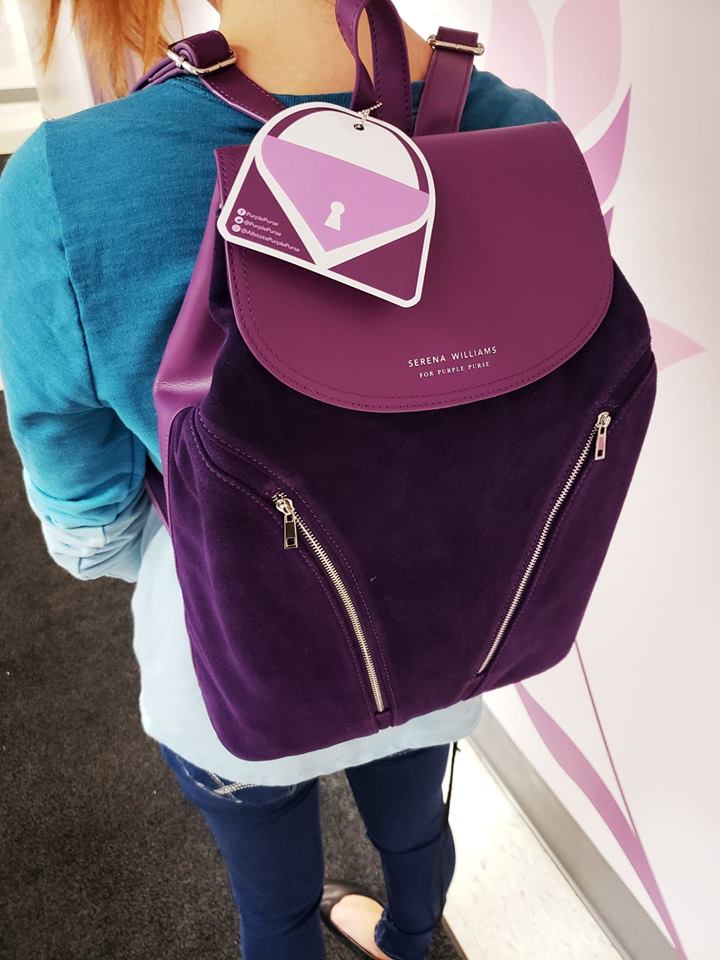 purple purse backpack